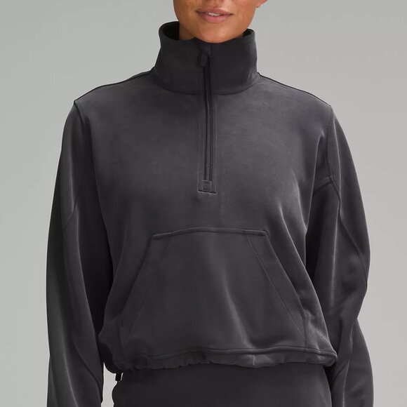NWOT Lululemon Brushed Softstreme Half Zip Sweatshirt - Picture 1 of 6